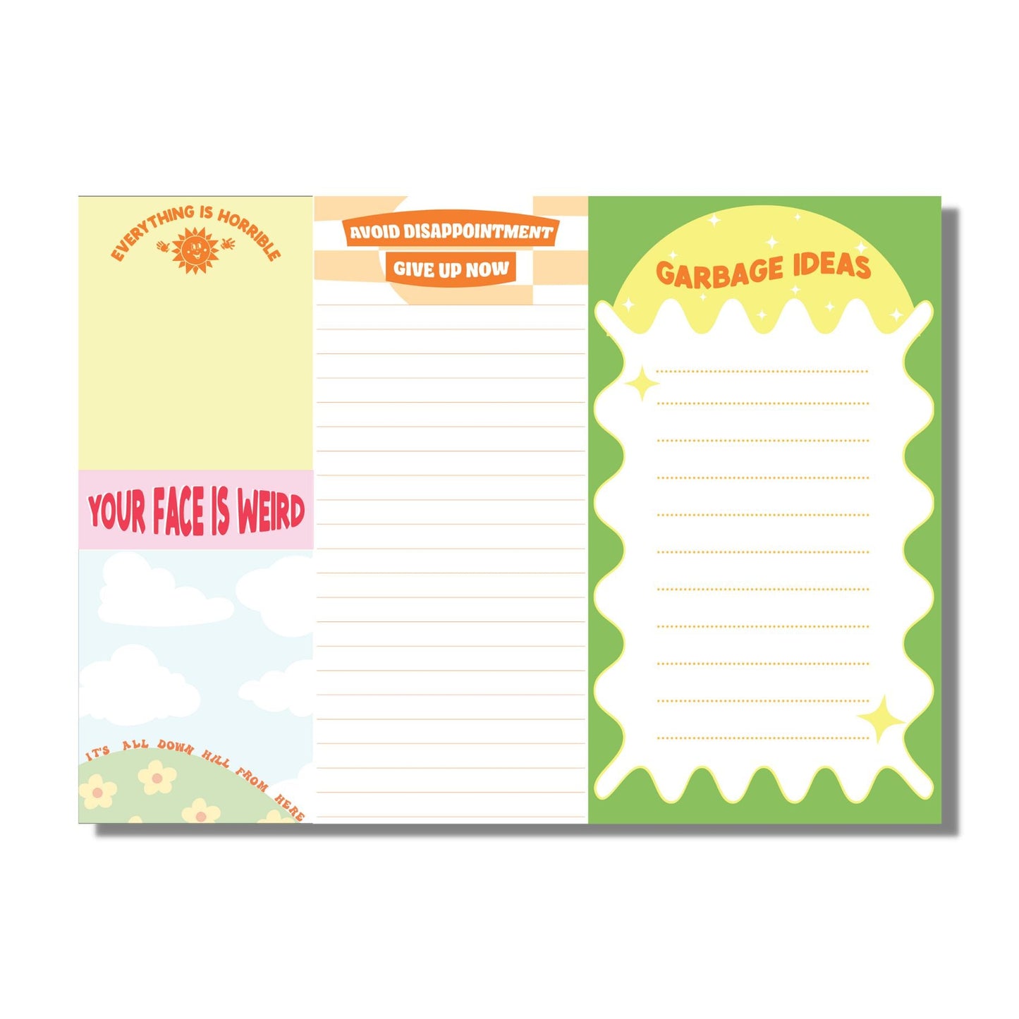 Fun Club Demotivational Notepad Set | 5 Notepads in One Giftable Set