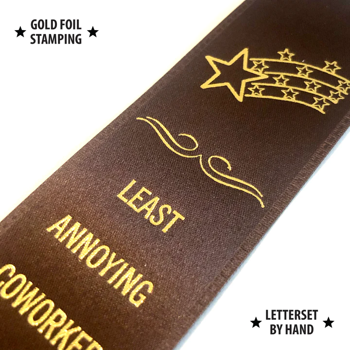 Least Annoying Coworker Award Ribbon on Gift Card