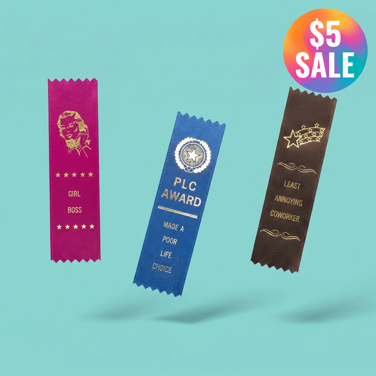 Funny Award Ribbons on Gift Cards | 15+ Styles