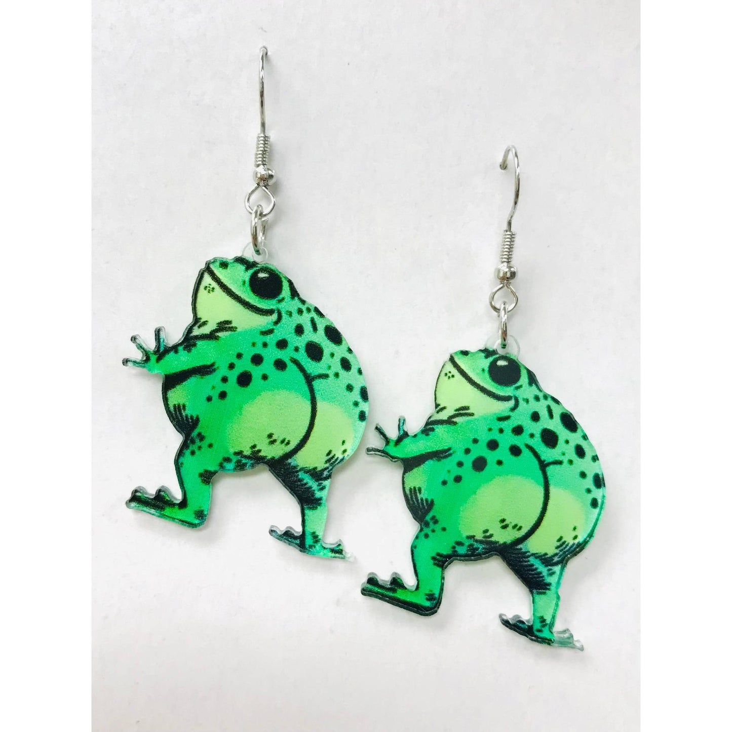 Funny Frog Butts Acrylic Earrings