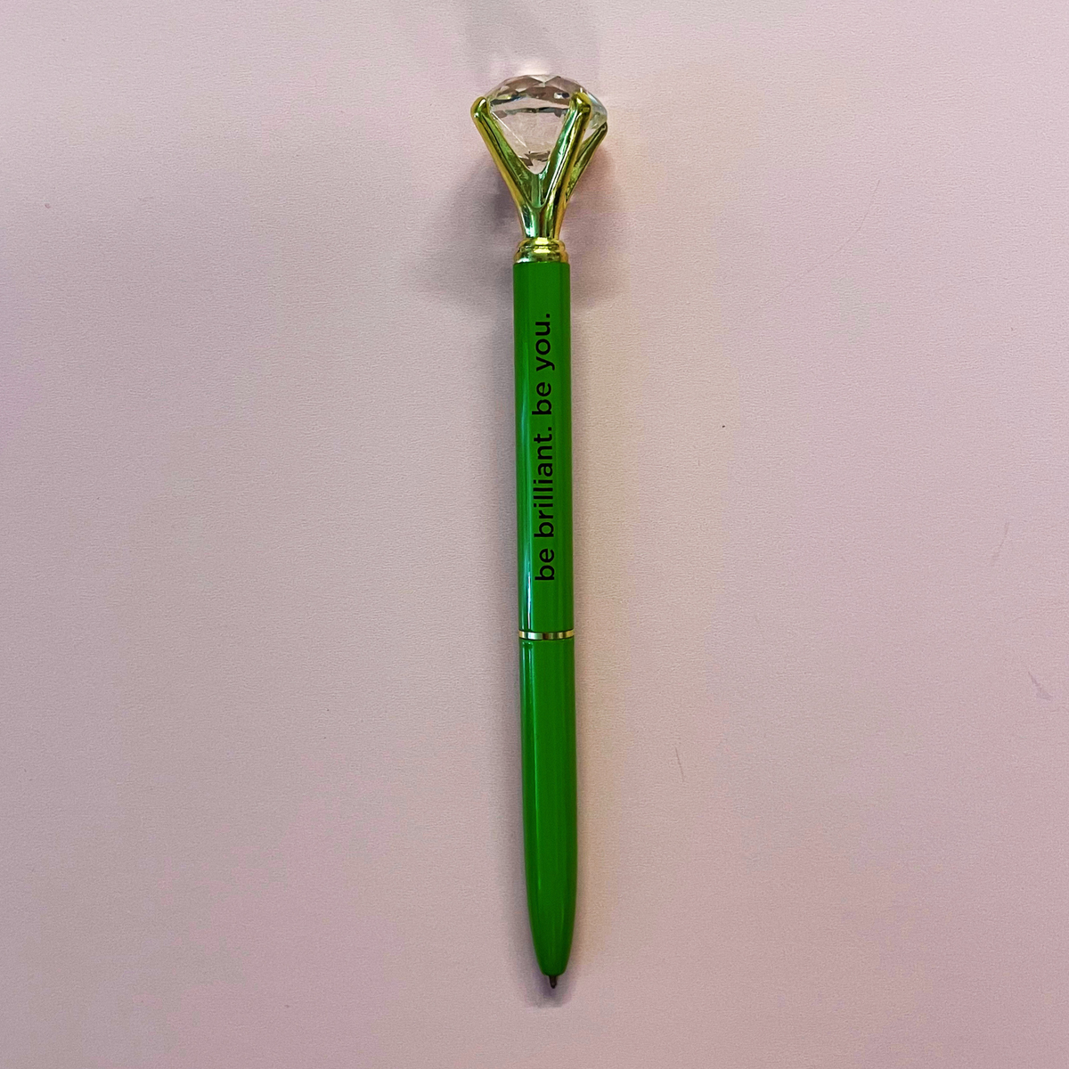 Future Is Female Chartreuse Green Gem Pen | Giftable Single Pen | Novelty Office Desk Supplies-Santa Barbara Design Studio-The Bullish Store