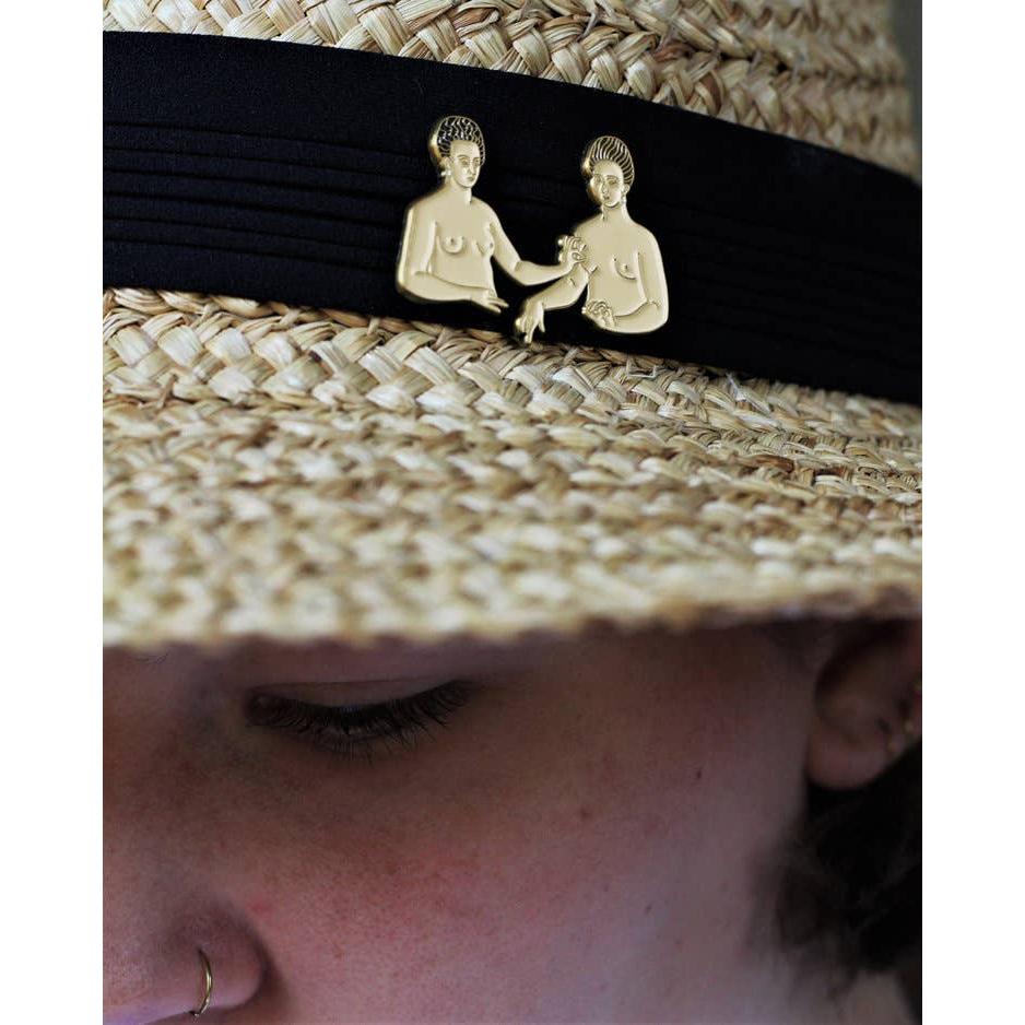Gabrielle d’Estrées and One of Her Sisters Enamel Pin | Art-inspired Soft Lapel Pin | 1.25" x 1.7"