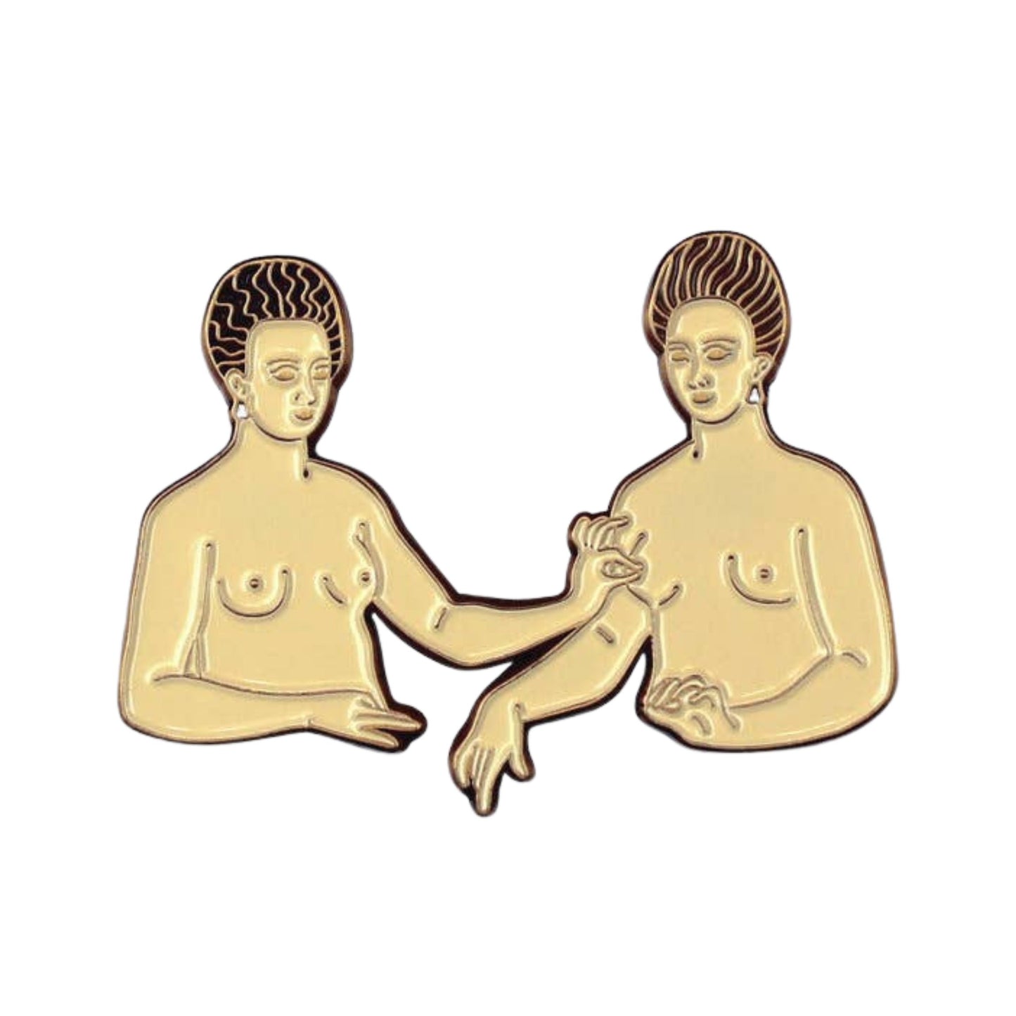 Gabrielle d’Estrées and One of Her Sisters Enamel Pin | Art-inspired Soft Lapel Pin | 1.25" x 1.7"