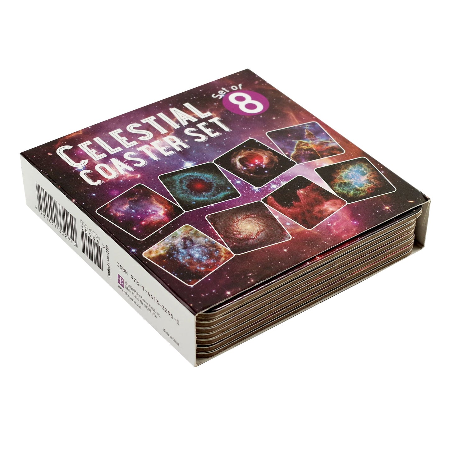 Galaxy Coaster Set | Set of 8 Outer Space-Inspired Drink Coasters with NASA Images