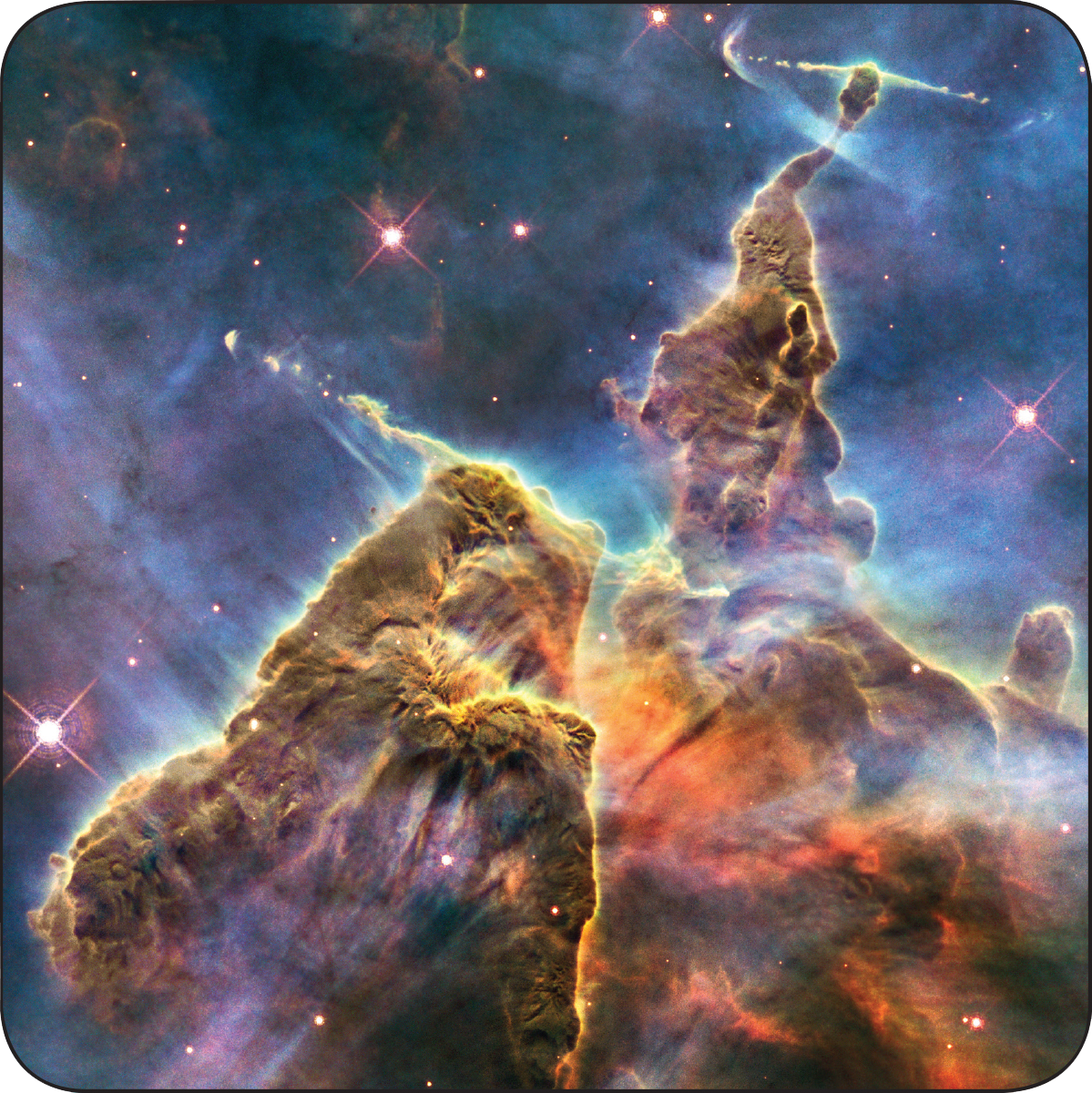 Celestial Coaster Set | Set of 8 Galaxy-Inspired Drink Coasters