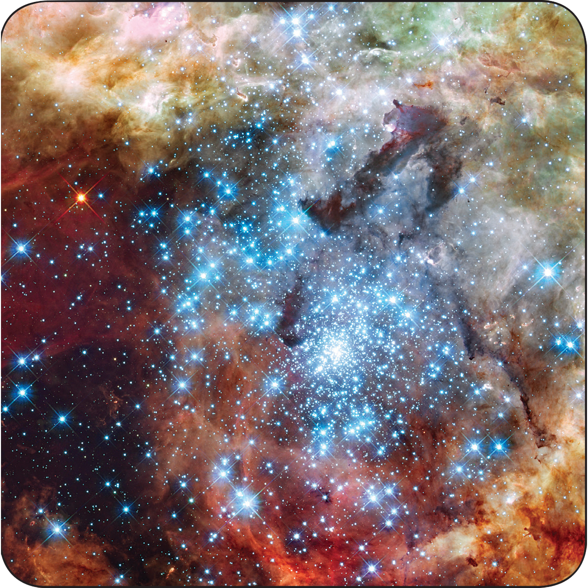 Celestial Coaster Set | Set of 8 Galaxy-Inspired Drink Coasters