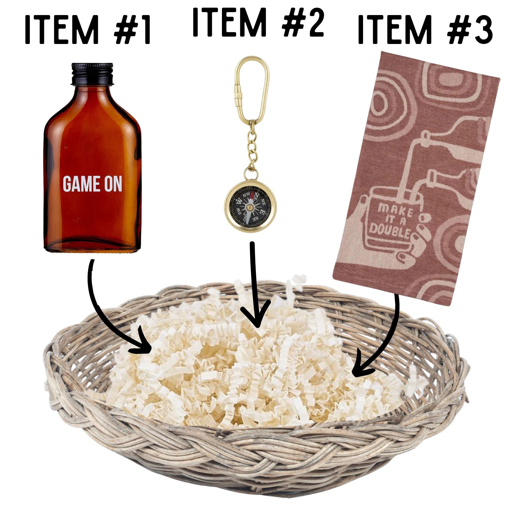 Game On Father's Day Gift Basket | 3 Gift Items in a Reusable Basket