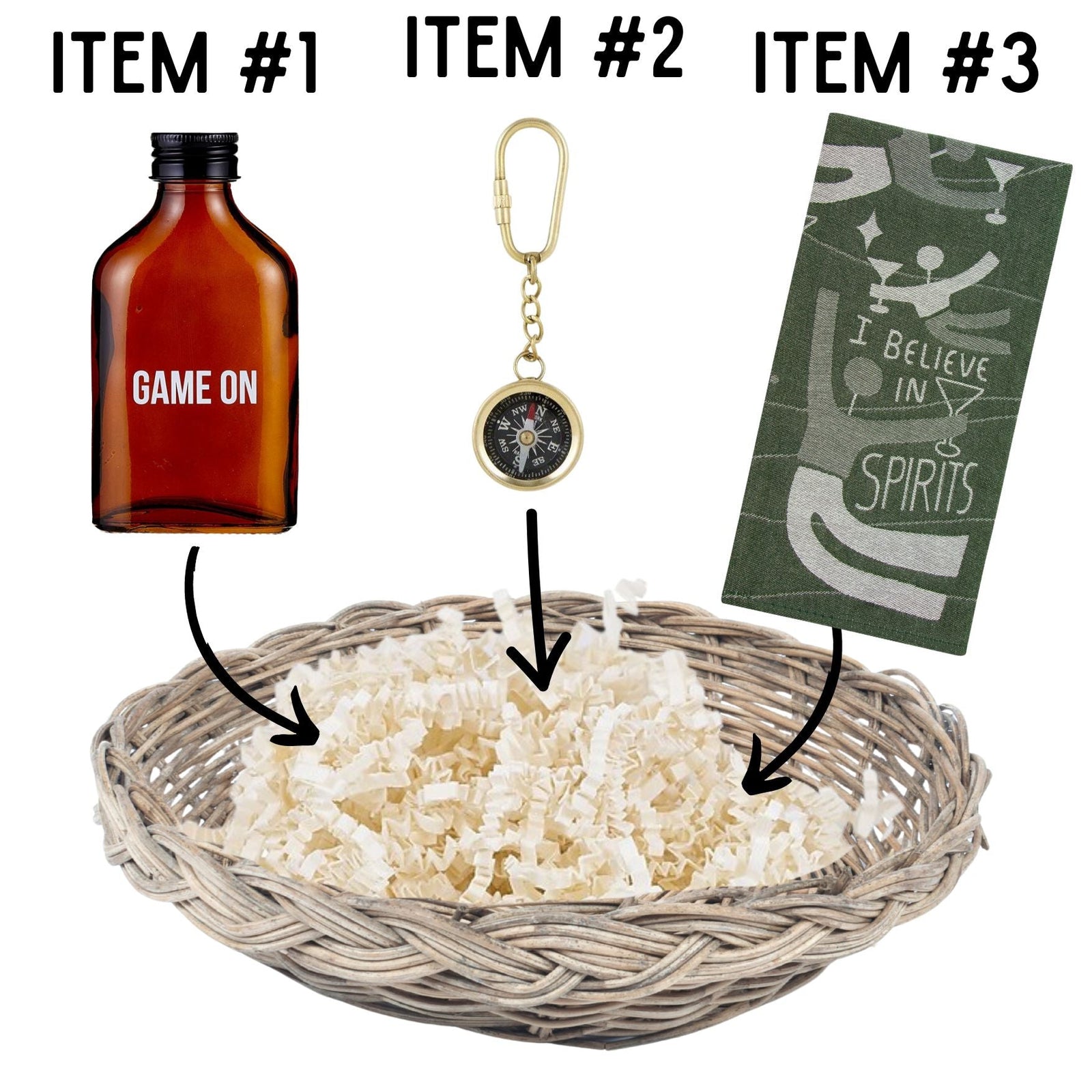 Game On Father's Day Gift Basket | 3 Gift Items in a Reusable Basket