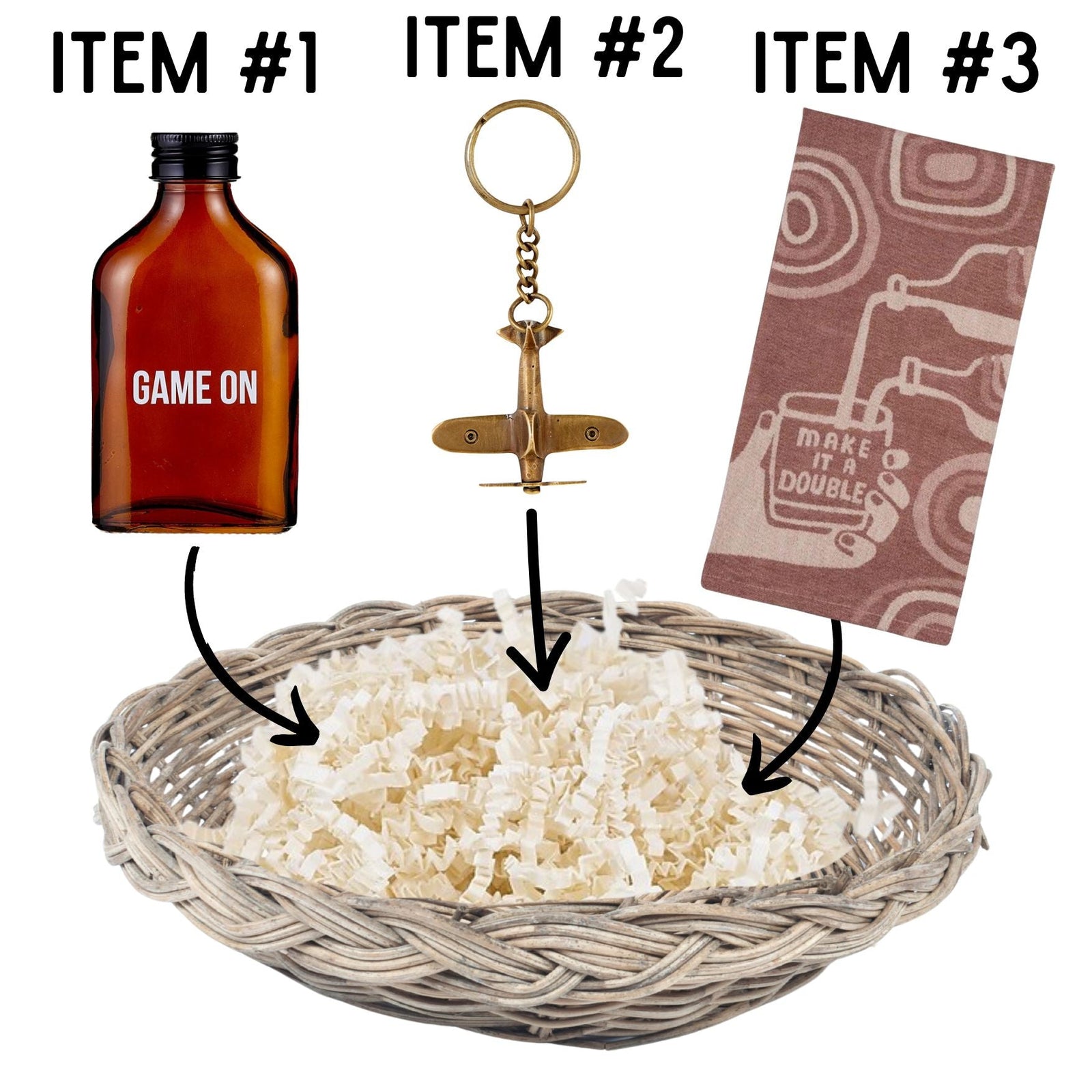 Game On Father's Day Gift Basket | 3 Gift Items in a Reusable Basket