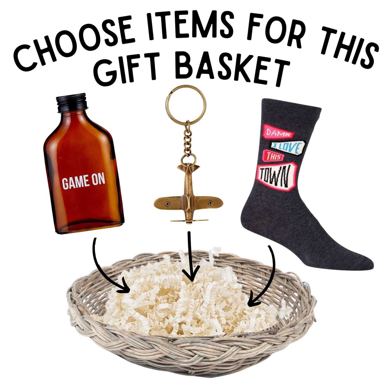 Game On Father's Day Gift Basket | 3 Gift Items in a Reusable Basket