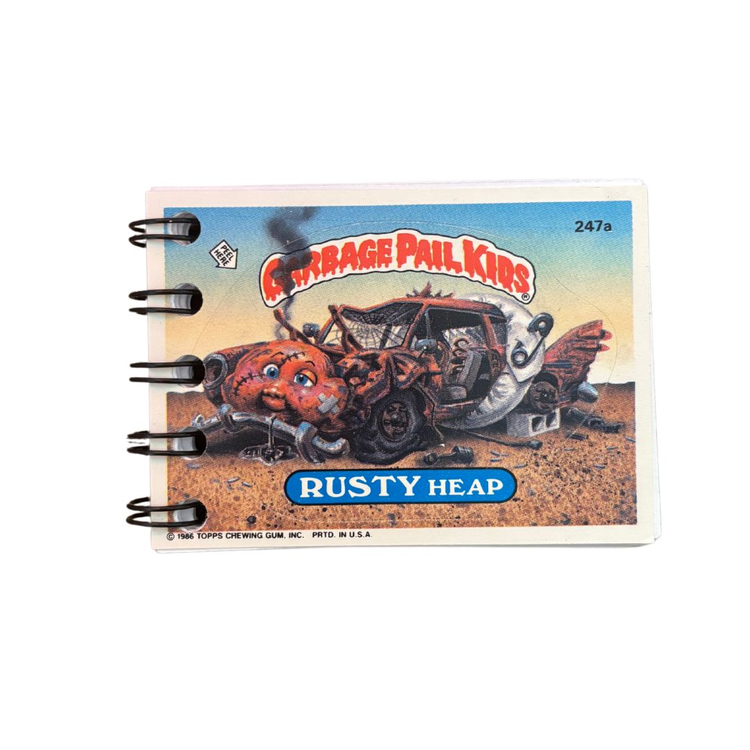Garbage Pail Kids Handmade Upcycled Vintage Trading Card Mini Journals | '80s Kid Pocket Notebook