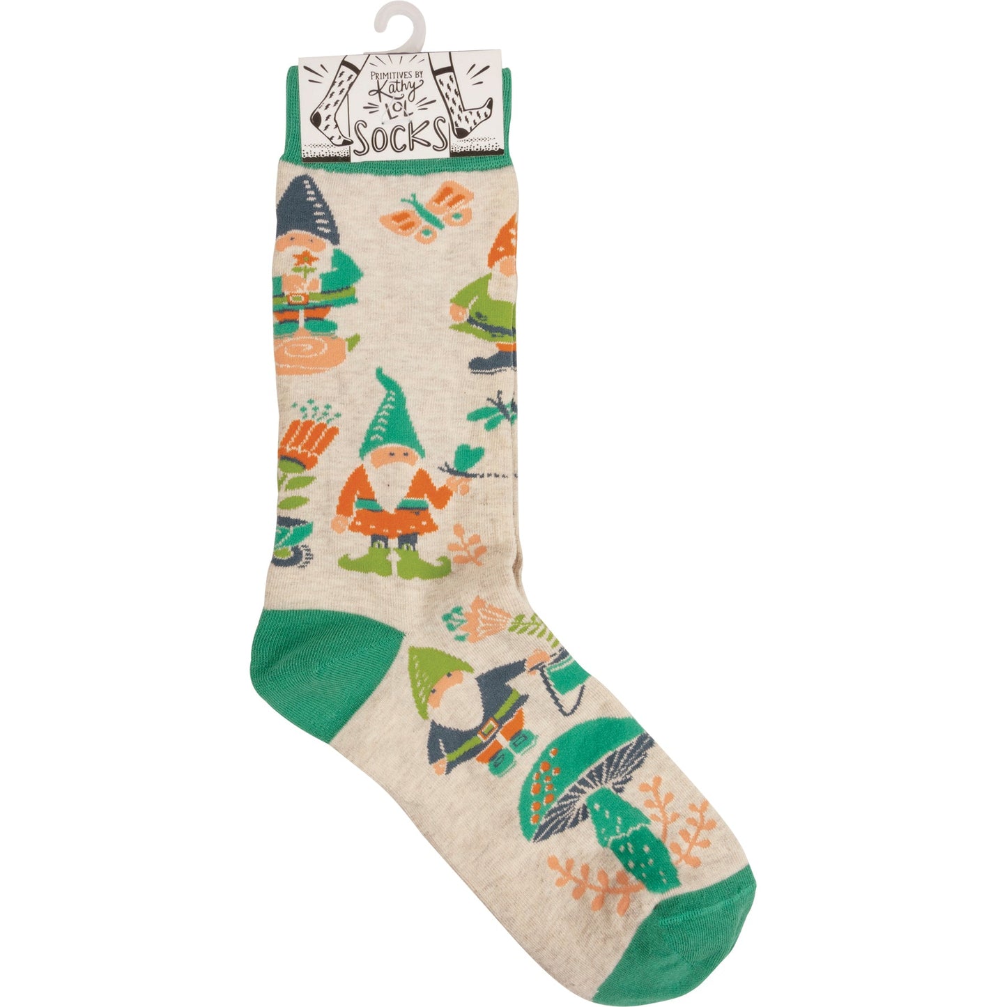 Garden Gnome Mushroom Socks | Unisex