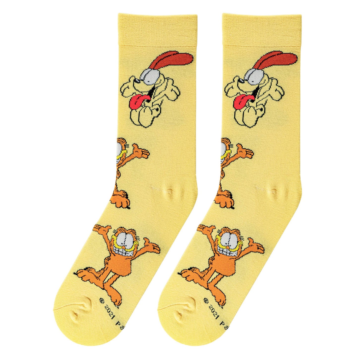 Garfield Men’s Crew Socks | Crazy Socks Fun Cartoon Style