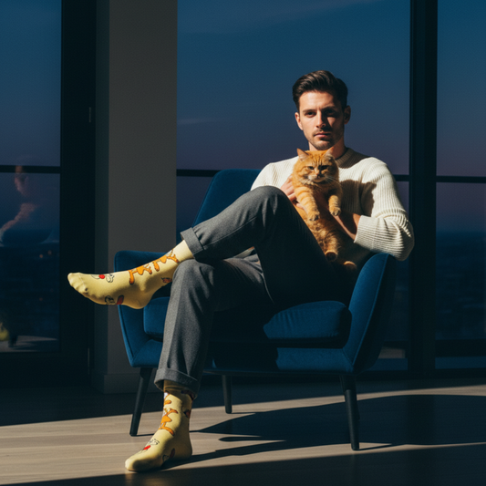 Garfield Men’s Crew Socks | Crazy Socks Fun Cartoon Style