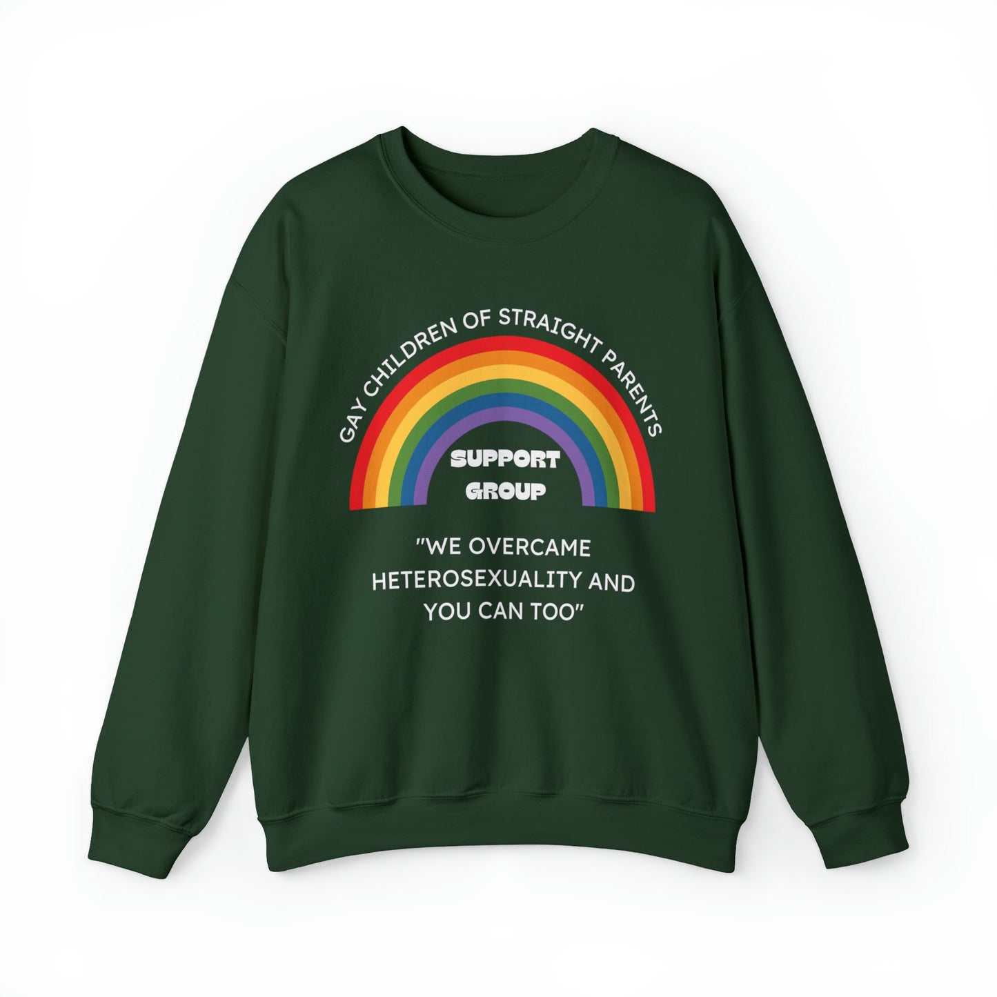 Gay Children of Straight Parents Support Group Unisex Heavy Blend™ Crewneck Sweatshirt Sizes SM-5XL | Plus Size Available