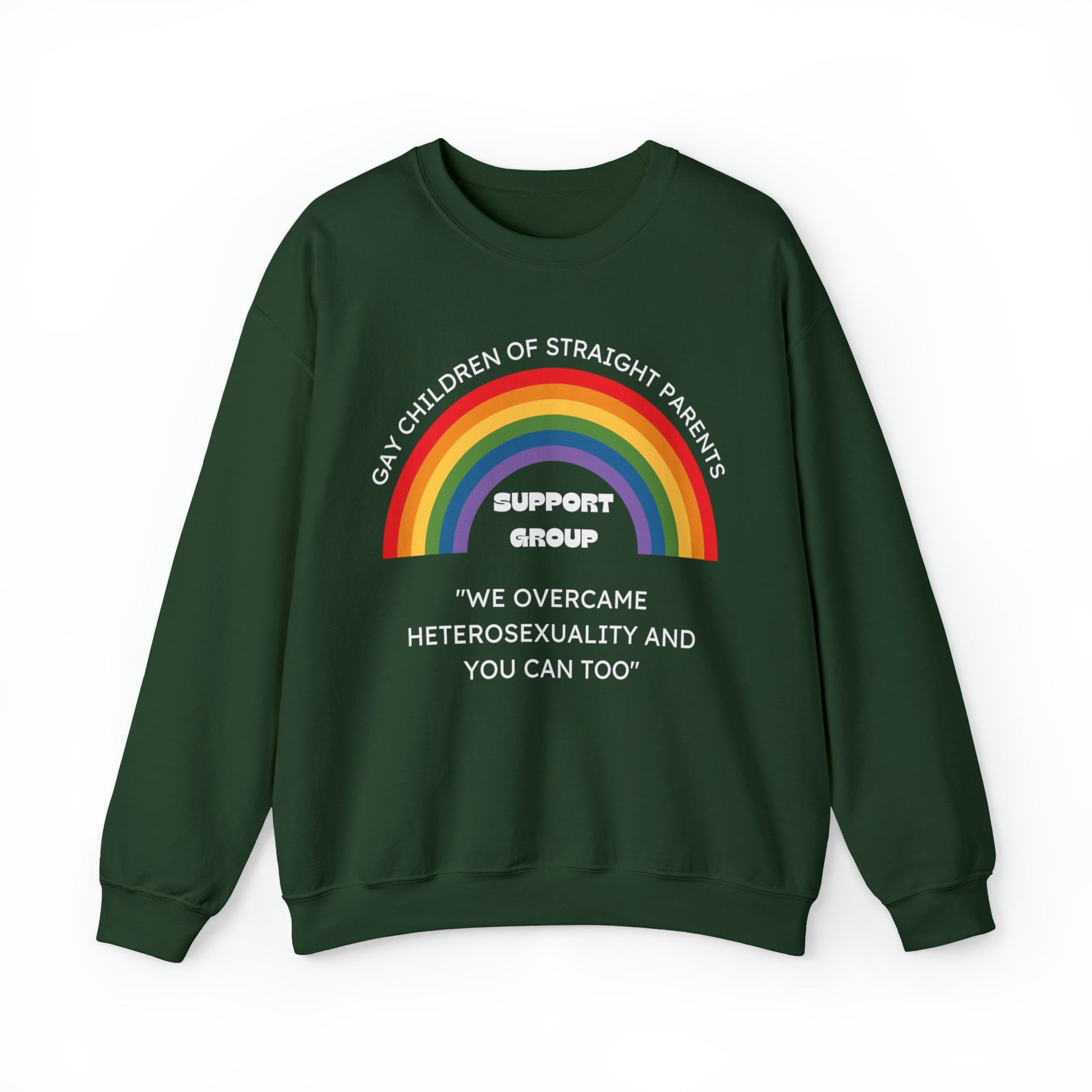 Gay Children of Straight Parents Support Group Unisex Heavy Blend™ Crewneck Sweatshirt Sizes SM-5XL | Plus Size Available