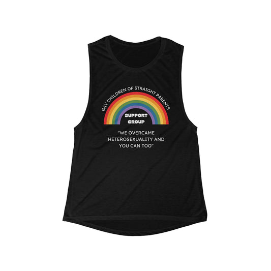 Gay Children of Straight Parents Support Group Women's Flowy Scoop Muscle Tank