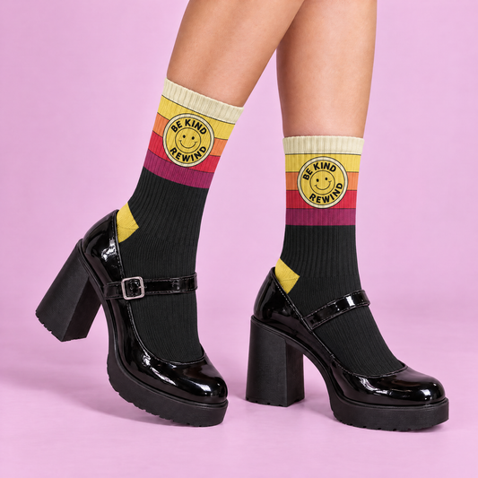 Be Kind Rewind Crew Socks