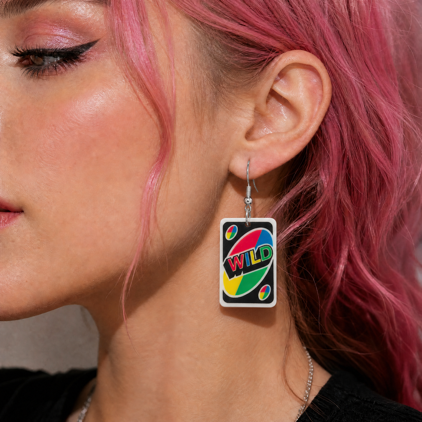Uno Wild Card Acrylic Earrings