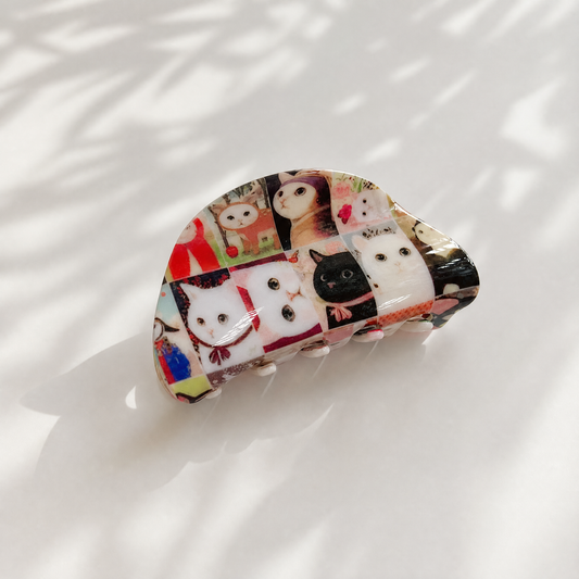 Velvet Claws Fine Art Cats Hair Claw Clip