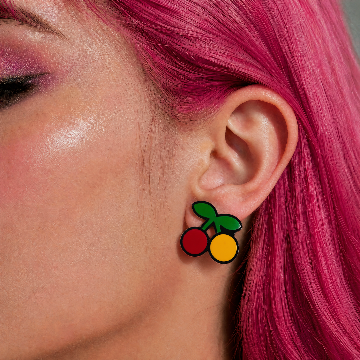 Pop Art High Gloss Statement Stud Earrings | 10 Designs to Choose From