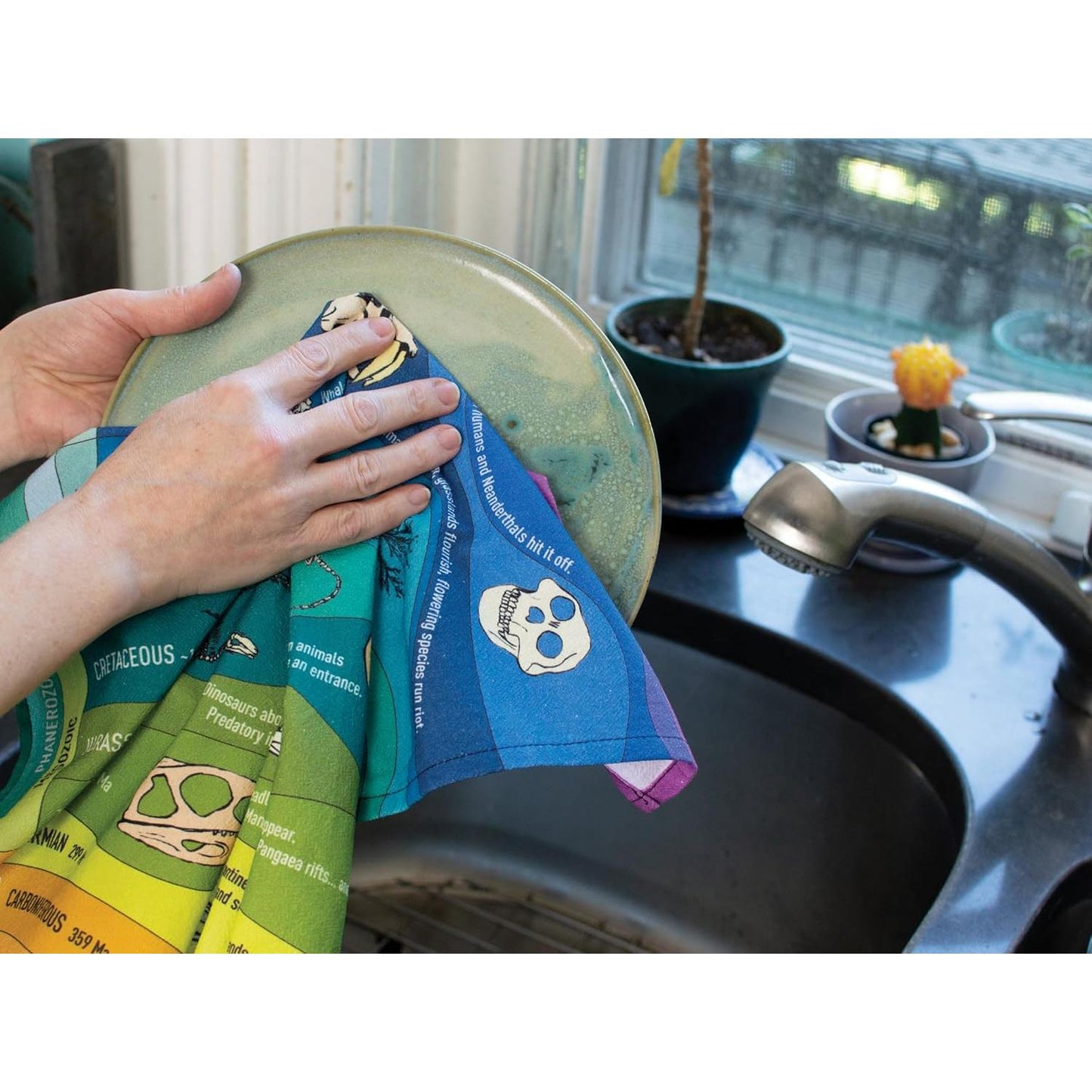 Geologic Time Towel | Kitchen Dish Tea Hand Towel | 17.25" x 25.5"