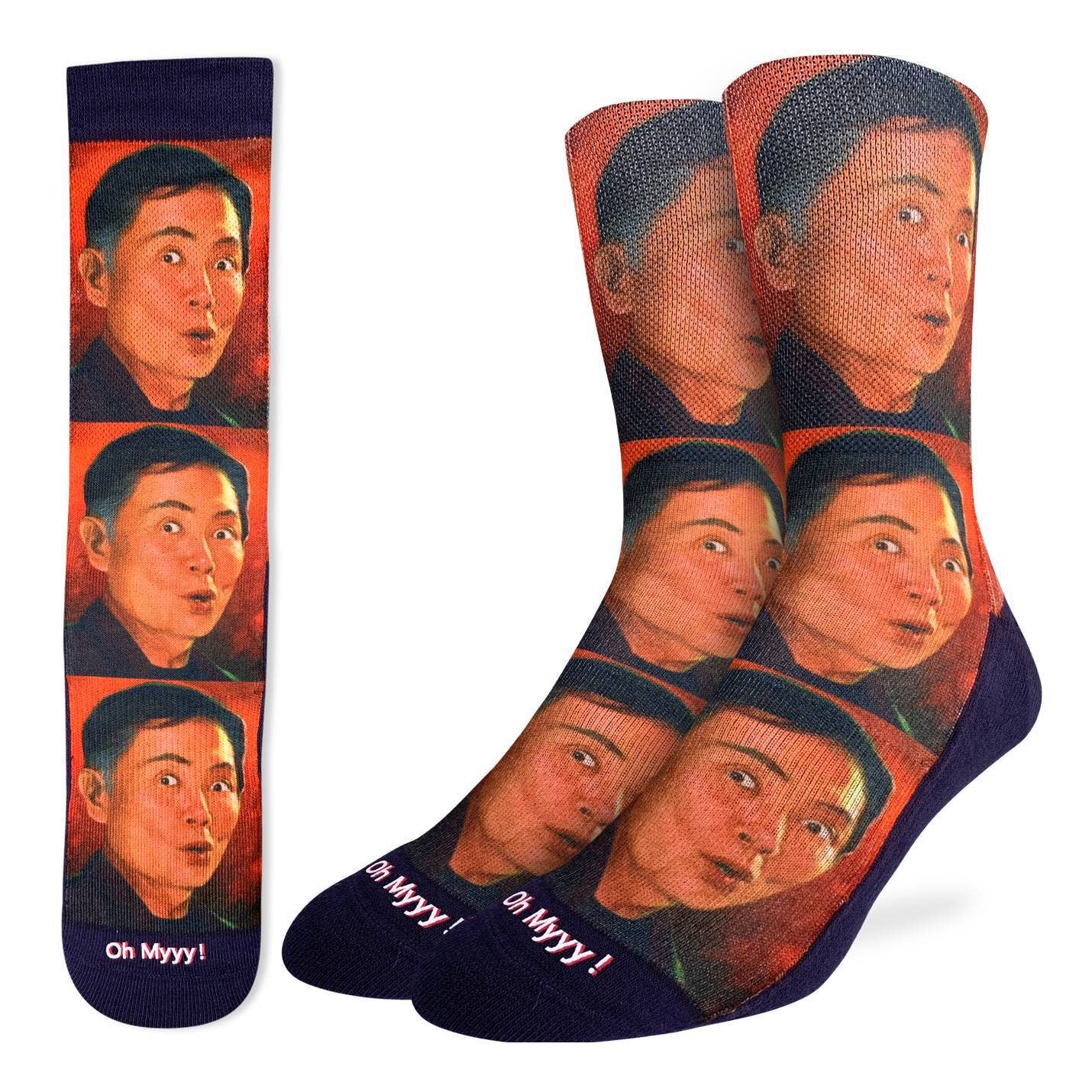 George Takei “Oh My!!” Men's Socks | Fun Star Trek Character Crew Socks