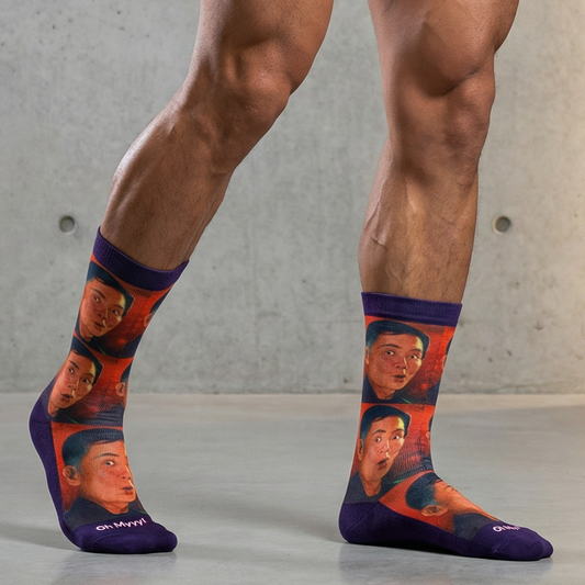 George Takei “Oh My!!” Men's Socks | Fun Star Trek Character Crew Socks
