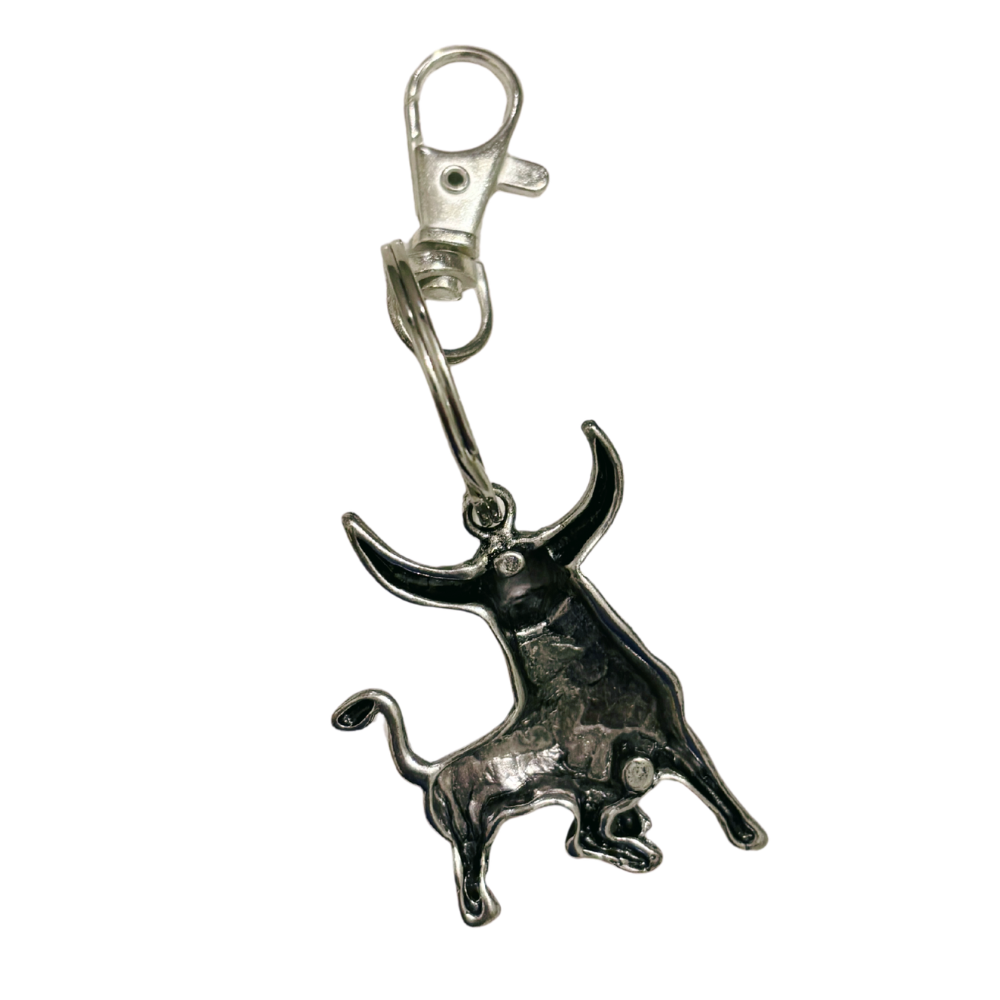 GetBullish Bull Handbag Charm | Heritage Gold or Silver | Lobster Clasp