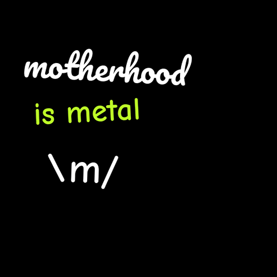 Animated GIF of the Motherhood is Metal zipper pouch