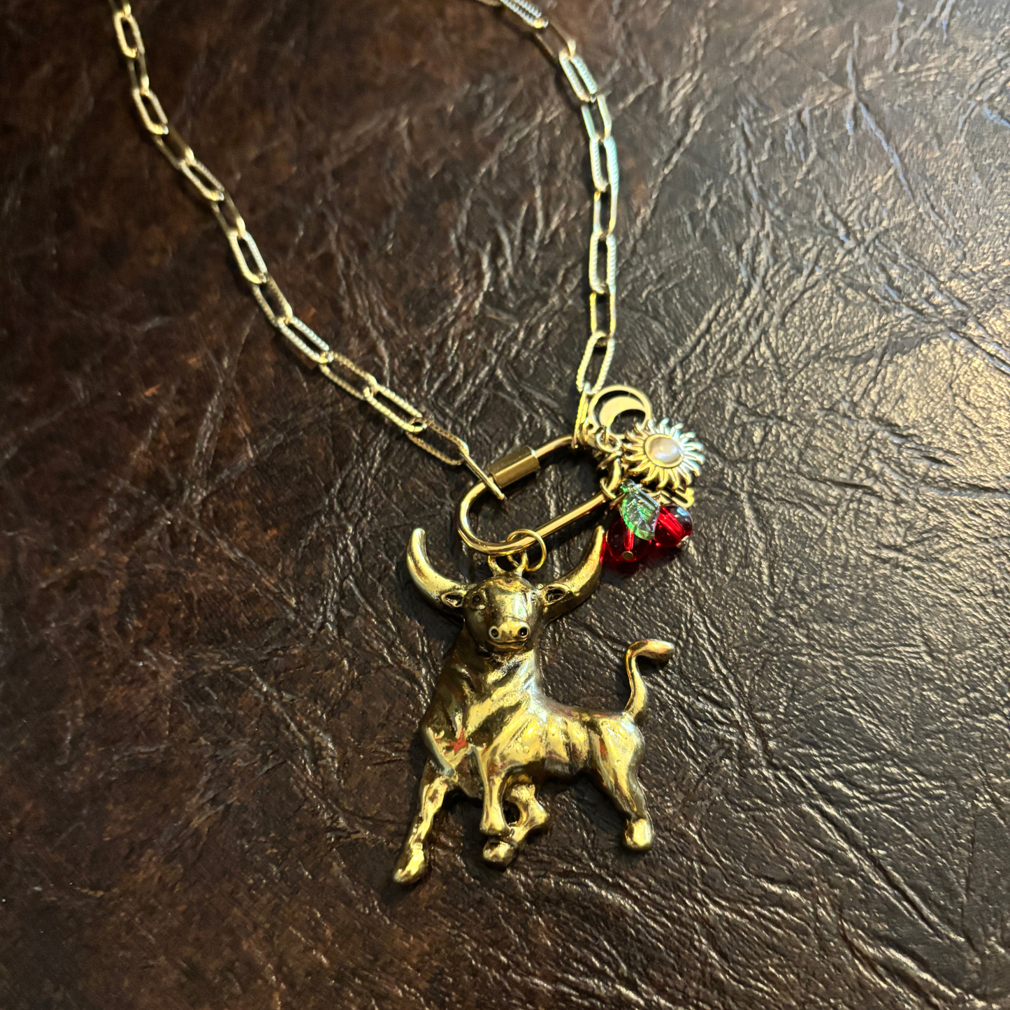 GetBullish Signature Bull Carabiner Charm Necklace - 3 Styles