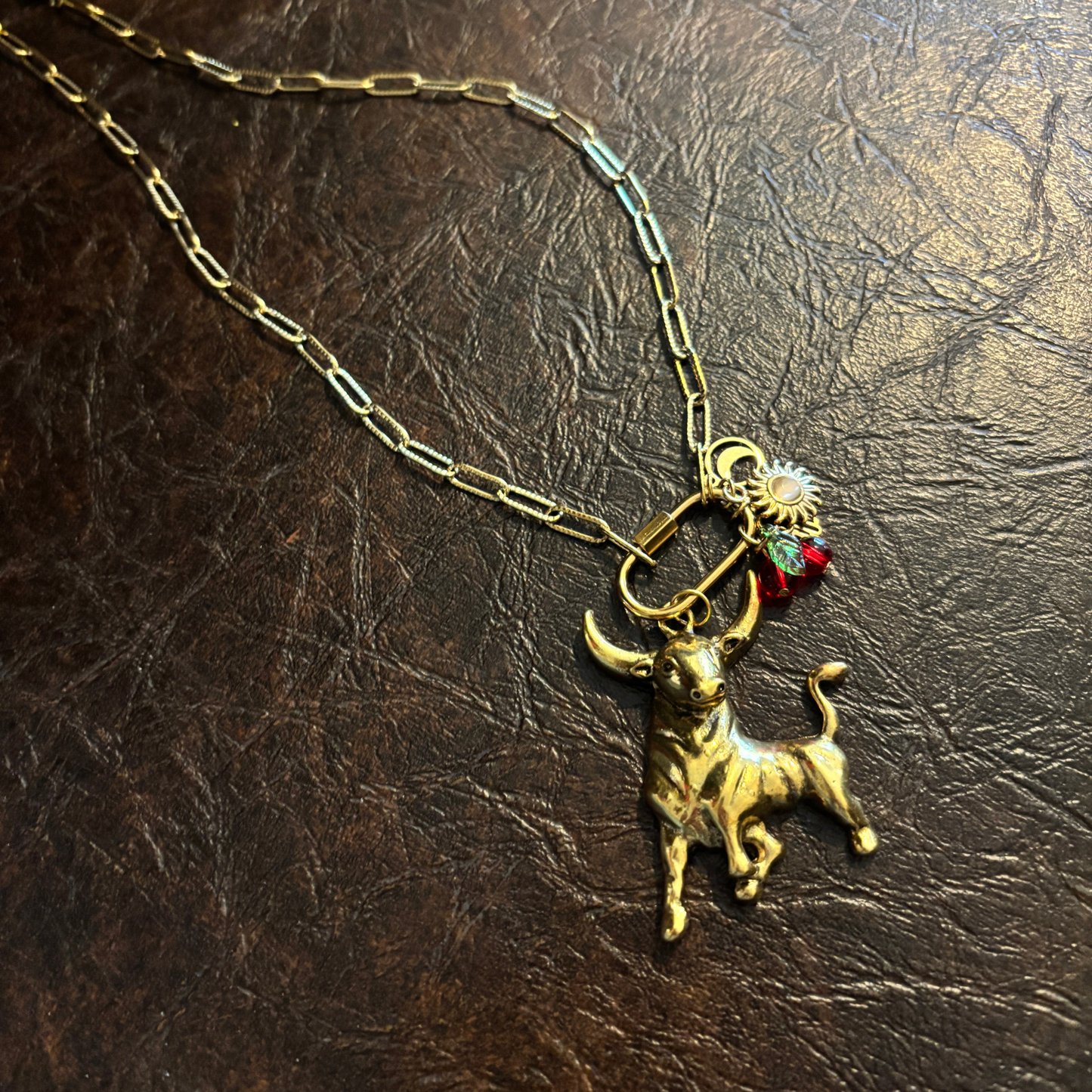 GetBullish Signature Bull Carabiner Charm Necklace - 3 Styles