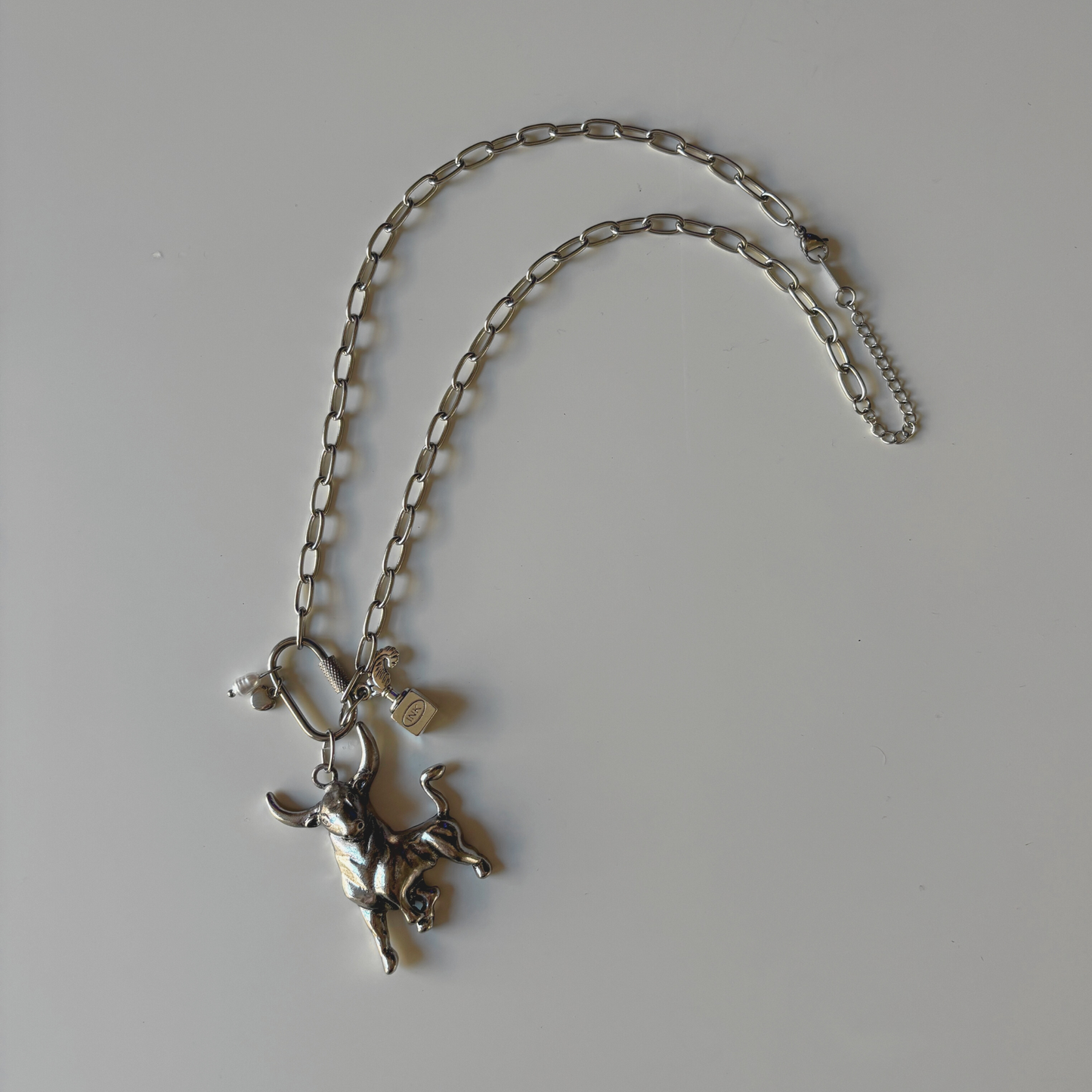 GetBullish Signature Bull Carabiner Charm Necklace - 3 Styles