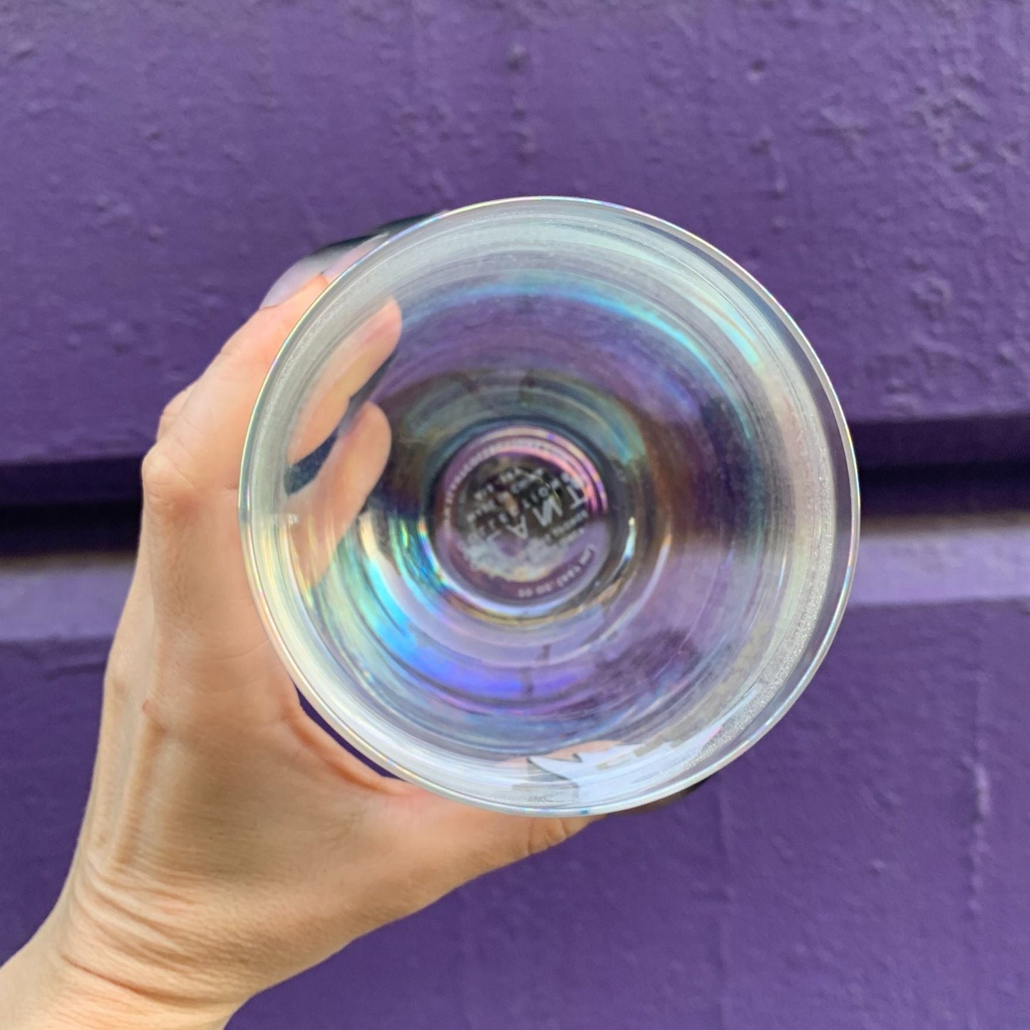 Ghost "I Be Creepin" Jumbo Stemless Wine Glass in Iridescent | 30 Oz. | Holds an Entire Bottle of Wine