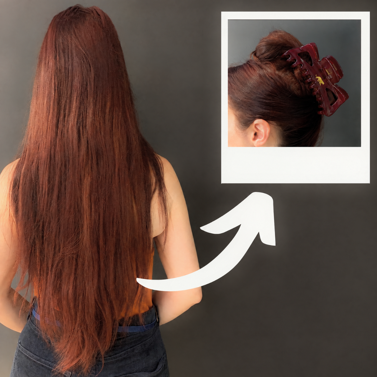 Giant Burgundy Hue Megabow Hair Claw for Long, Thick Hair | Velvet Claws Panther Icon in Gold Foil-Velvet Claws-The Bullish Store
