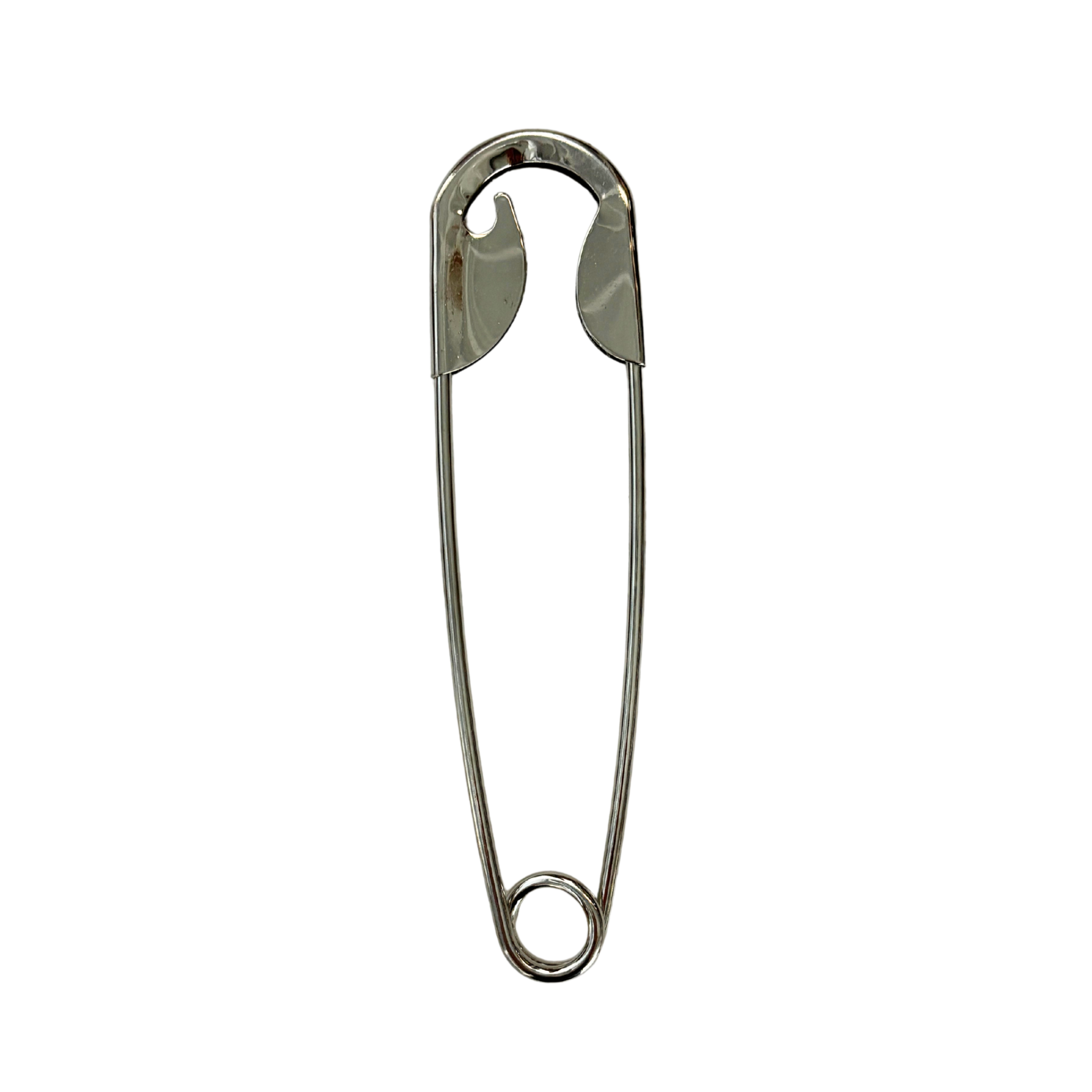 Giant Safety Pin Hair Clip | Punk Bun Pin | 5" Silver | Bag Charm or Keychain