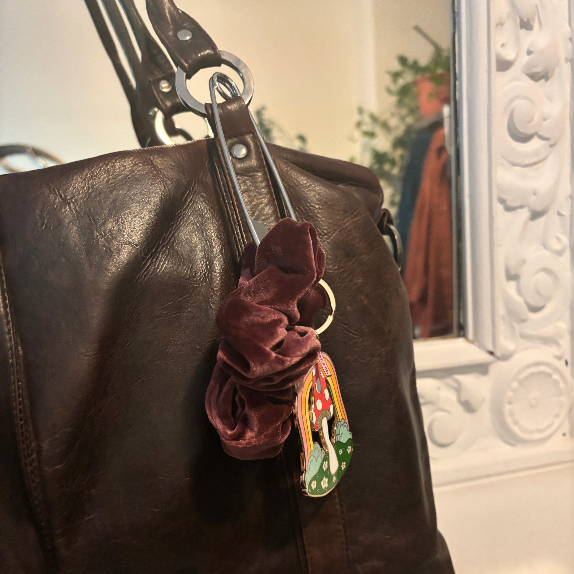 Giant Safety Pin Hair Clip | Punk Bun Pin | 5" Silver | Bag Charm or Keychain