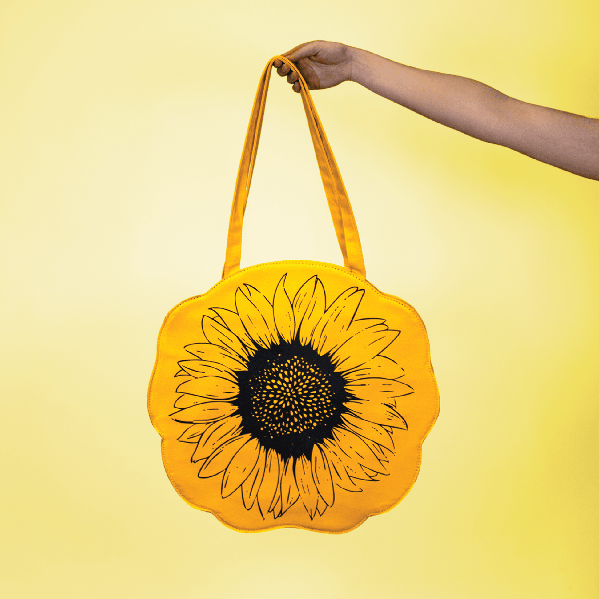 Sunflower Tote Bag in Yellow-Sterye-The Bullish Store