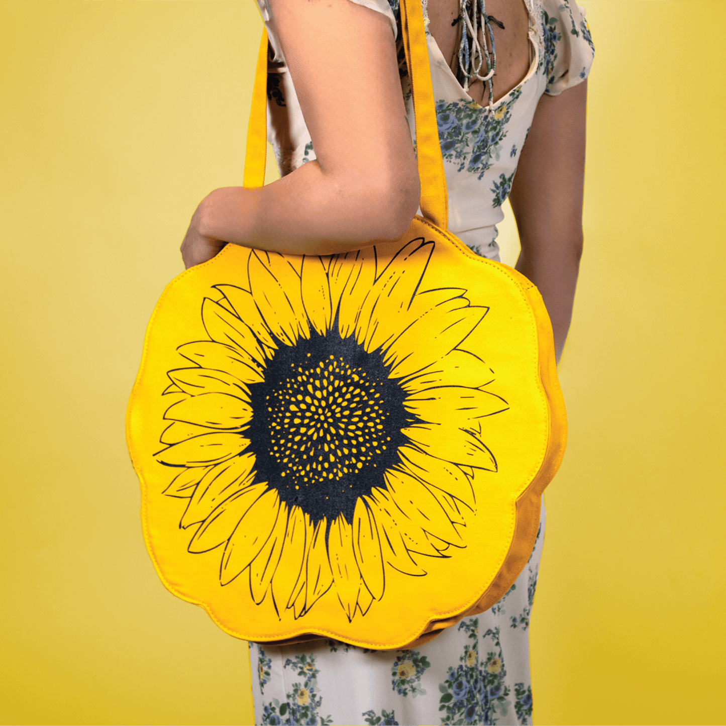 Sunflower Tote Bag in Yellow-Sterye-The Bullish Store