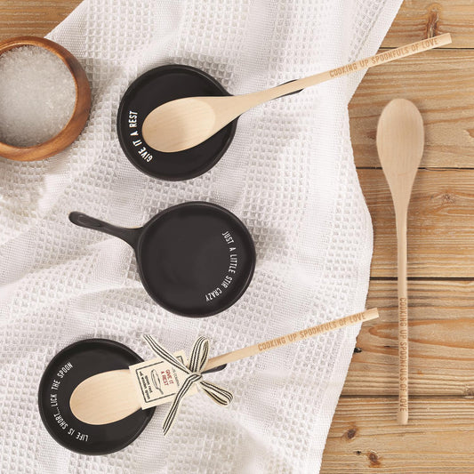 Giftable Spoon Rest and Wooden Spoon Set