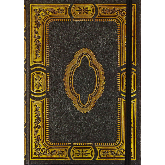 Gilded Onyx Journal | Book bound-style binding Notebook | 160 Pages