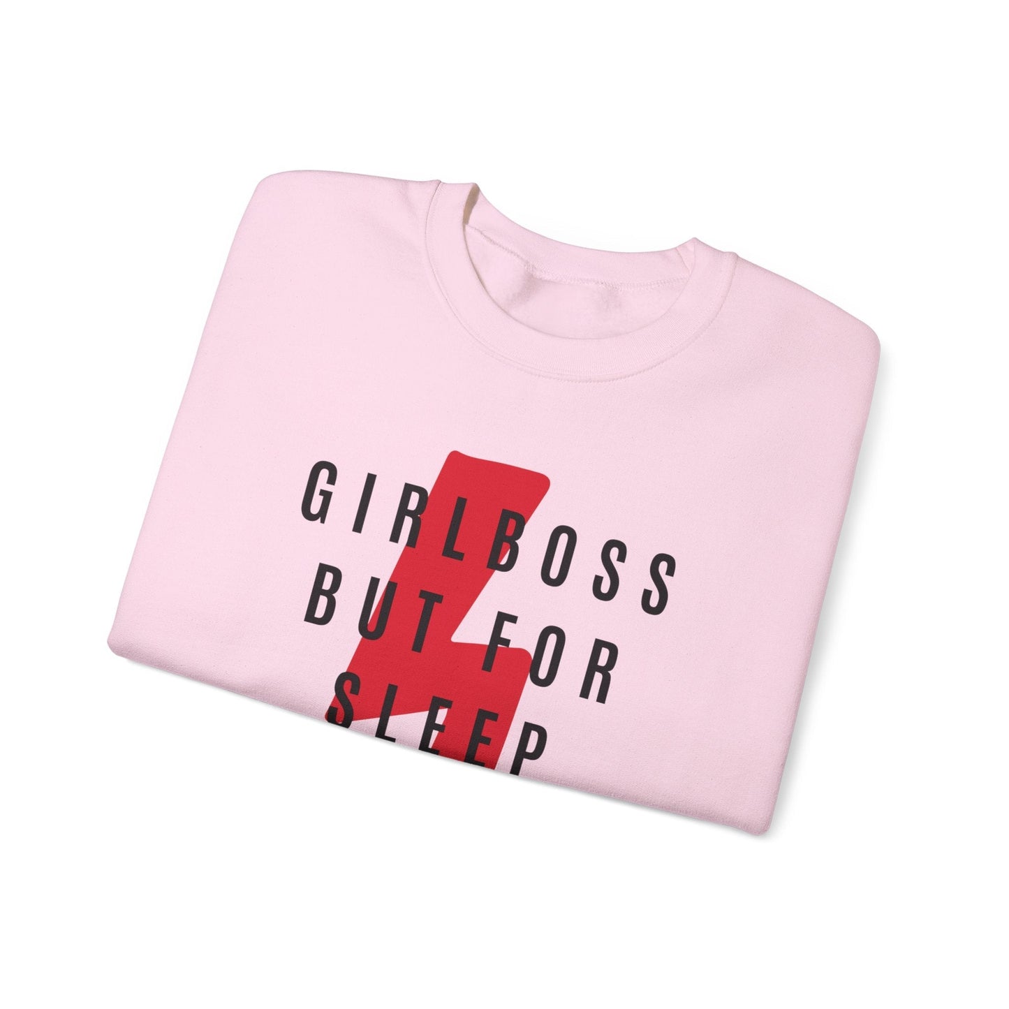 Girl Boss But for Sleep and Snacks Unisex Heavy Blend™ Crewneck Sweatshirt Sizes SM-5XL | Plus Size Available