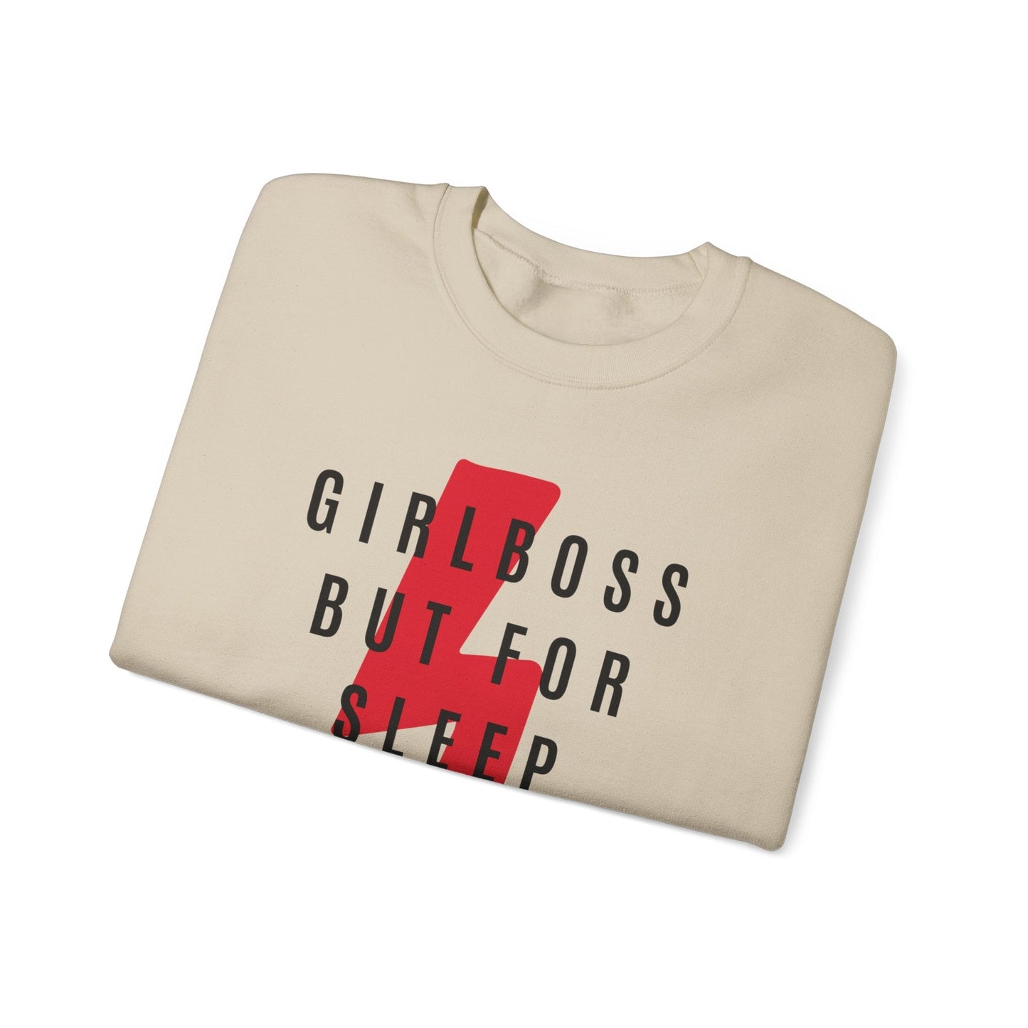 Girl Boss But for Sleep and Snacks Unisex Heavy Blend™ Crewneck Sweatshirt Sizes SM-5XL | Plus Size Available