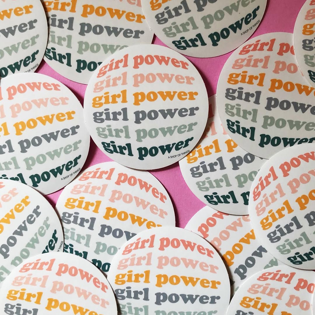 Girl Power Computer Sticker Stickers | Vinyl Stickers, Decals, Car Laptop Bike Water Bottle Sticke ...