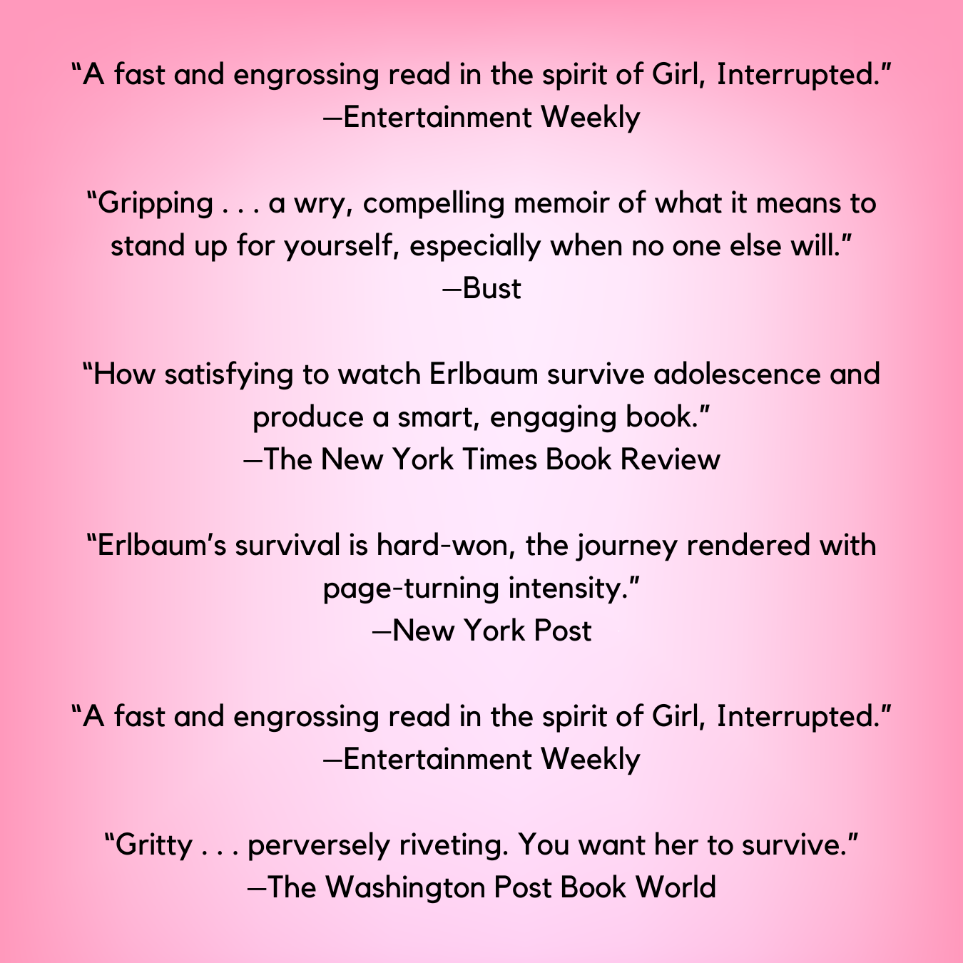 Girlbomb: A Halfway Homeless Memoir (20th Anniversary!) by Janice Erlbaum