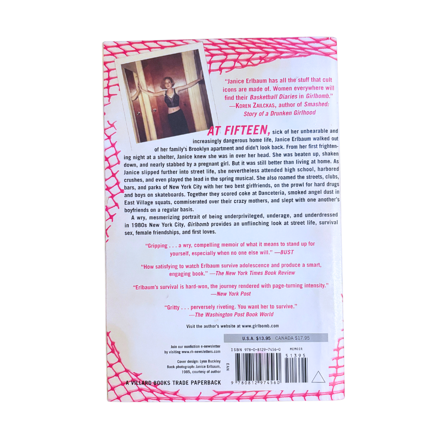 Girlbomb: A Halfway Homeless Memoir (20th Anniversary!) by Janice Erlbaum