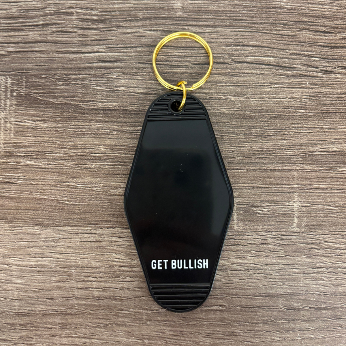 Girls Just Wanna Have Guillotines Motel Style Keychain in Black
