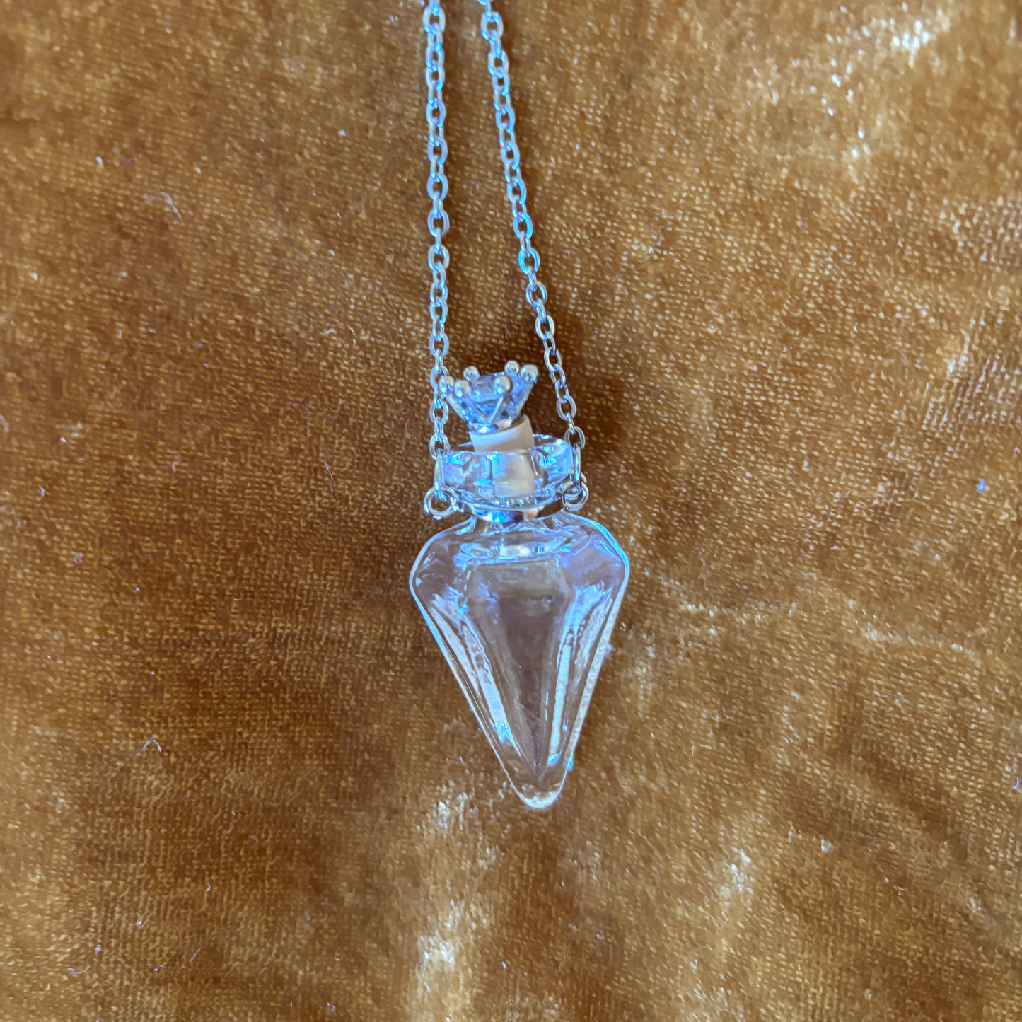 Glass Potion Bottle Necklace | Opens! Witchy Apothecary Pendant