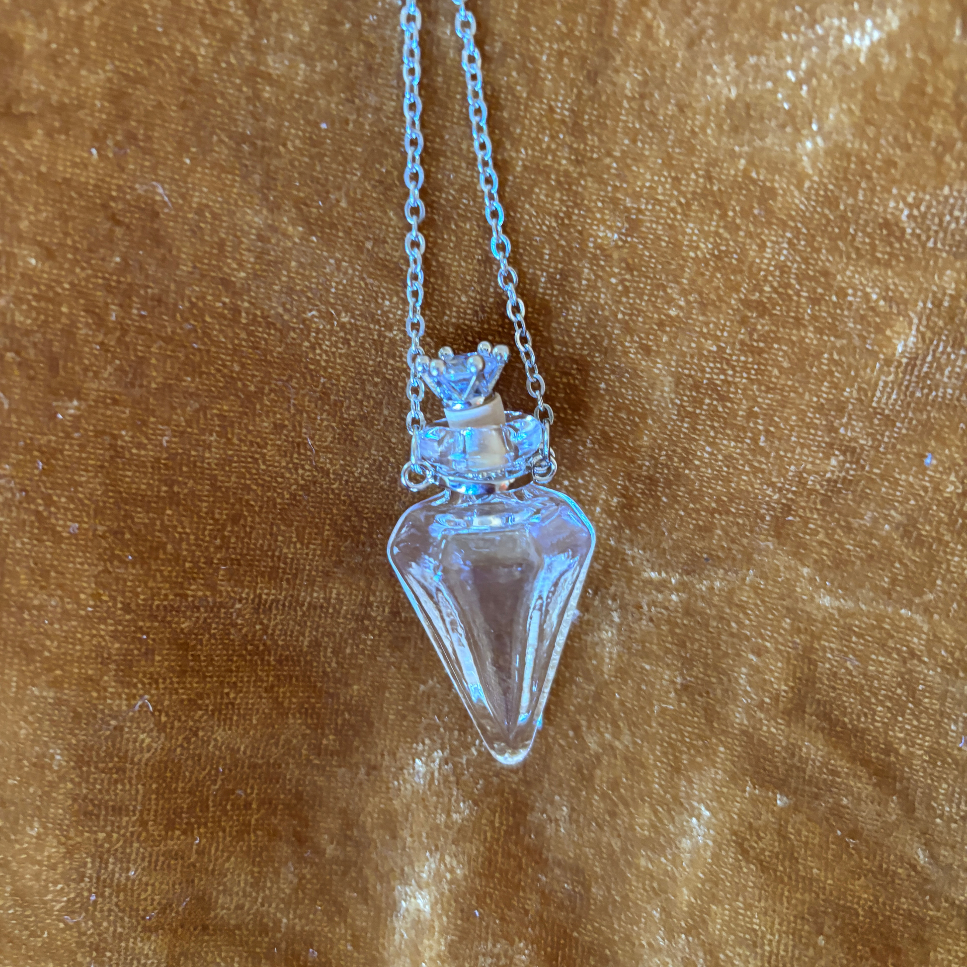 Glass Potion Bottle Necklace | Opens! Witchy Apothecary Pendant