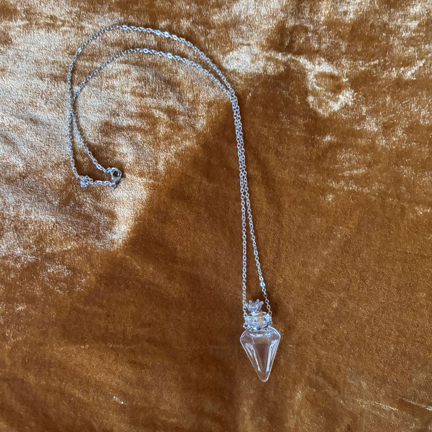Glass Potion Bottle Necklace | Opens! Witchy Apothecary Pendant